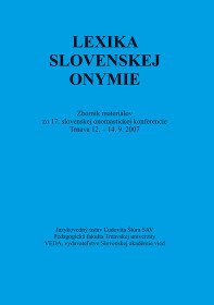 Lexika slovenskej onymie