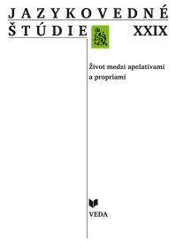 Jazykovedné štúdie XXIX. Život medzi...