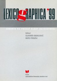 Lexicographia 99 (zborník na počesť Kláry B.)
